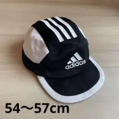 美品adidas メッシュキャップ ブラック/ホワイト