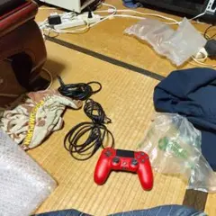 PS4 コントローラー 赤色 USB接続