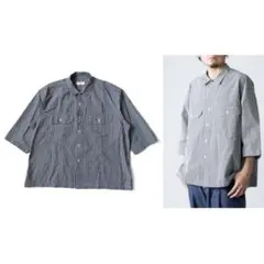 unfil ギンガムチェック シャツ 半袖 スウェット ジャケット パンツ