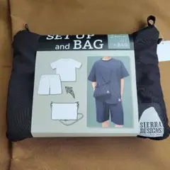 【新品】シェラデザイン　セットアップアンドバッグ　Tシャツハーフパンツセット
