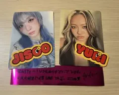 HANA ランダムフォトカードJISOO YURI ジス　ユリ　2枚　銀テープ