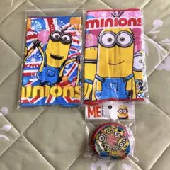 ミニオンズ ミニタオル2枚とコインケースセット