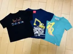 オジコ 半袖 Tシャツ 90 100 男の子 セット ショベルカー トップス 夏