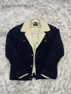 Wranglerネイビー コーデュロイ ボアジャケット