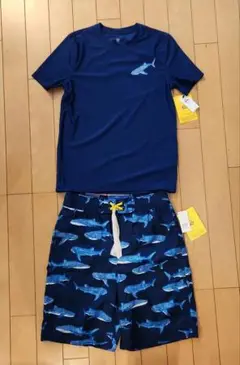 GAP KIDS Boys 水着 ラッシュガード 130 クジラ柄 UVカット