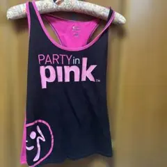 ZUMBA PARTY in pink タンクトップ medium