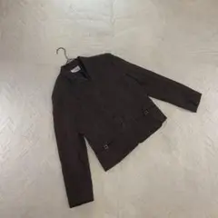 Michellemodello ジャケット ダークブラウン テーラードジャケット