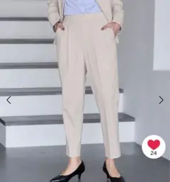 GLOBAL WORK ウツクシルエットテーパードパンツ