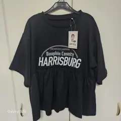 SUNNY HOUSE しまむら HARRISBURG Tシャツ 黒