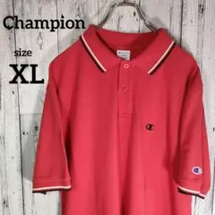 Champion チャンピオン ポロシャツ サイズXL 刺繍ロゴ オーバーサイズ