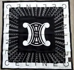 CELINE ロゴ大型ハンカチ マカダム柄