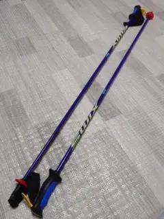Swix スキー ストック 110cm青 赤 パンチガード付 SWIX (スウィックス) WORLDCUP SL スキーポール ストッ ク
