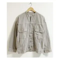 m473_IENA 美品✨カラーチノリメイクルーズブルゾン 36 グレー