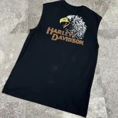 ハーレーダビッドソン ノースリーブ イーグル バー&シールド ブラック Mサイズ