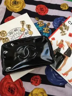 シャネル ヴィンテージ デカココマーク ポーチ
