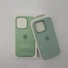 新品-純正同等品-iPhone16pro シリコンケース-アクアマリン