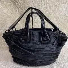 希少 ジバンシー GIVENCHYナイチンゲール2way ハラコ パテントレザー
