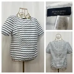 難アリ JUSGLITTY 半袖ブラウス