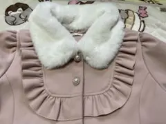 5ᒪ　マジョレッティ　majoretty フリル付きファー コート ブラック majoretty(マジョレッティ) | ・ ♡new arrival♡ 9/10(火)12:00
