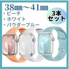 G0013-1-40Ｓ Applewatchシリコンベルト 3本お得セットA40