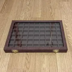 アクセサリー ジュエリー ボックス ブラウン 大容量 54個