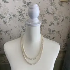 真珠 ロングネックレス