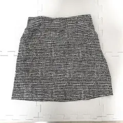 katespade Saturday タイトスカート 白黒幾何学