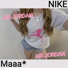 珍しすぎ♡ AIR JORDAN　ネオンCOLOR　実物激かわ♡　ショート丈T
