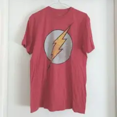 アメリカ古着　Tシャツ ザ・フラッシュ DCコミックス　霜降りレッド　Mサイズ