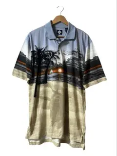 【美品】90-00s TABASCO アロハシャツ 半袖 シャツ ポロシャツ