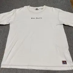 BEN DAVIS 刺繍ロゴ Tシャツ ホワイトXL