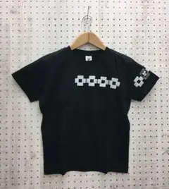 90's 古着 courreges スペーシーフラワー×ロゴプリント Tシャツ