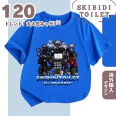 【値下げしました☆】C ブルー,120cm 2025 スキビディトイレ 半袖T