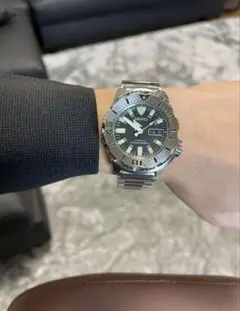 SEIKO セイコー ブラックモンスター防水 自動巻き メンズ 腕時計