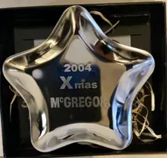 （M'GREGOR）2004年クリスマス記念品　ステンレス製シルバートレイ