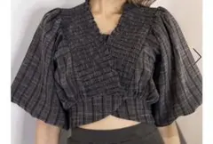 EMODA シャーリングタイトップ　BLACK
