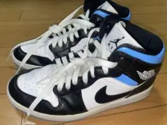 Nike ハイカットuniversity blue 27cm 黒/白/青