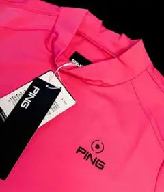新品　Мサイズ　PING　ピンク　 シャツ
