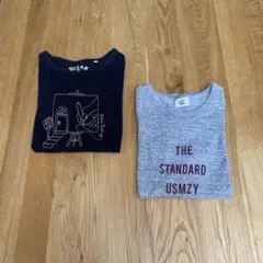 半袖 Tシャツ　2枚セット　グレー＆ブラック