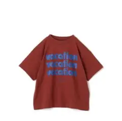 新品未使用 p.premier プルミエ シンプルロゴTシャツ ブラウン110
