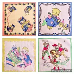 【送料込】USAヴィンテージ アニマル・子供・花柄 セット③