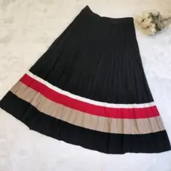 BLUE LABEL CRESTBRIDGE ニットロングプリーツスカート 38