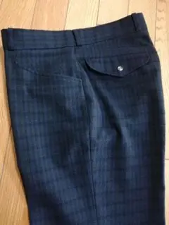 メンズ スラックス 春夏用スラックス ネイビー チェック 匿名配送
