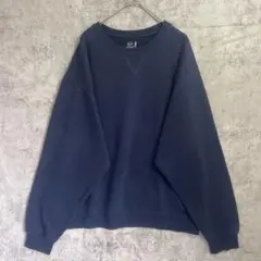 FRUIT OF THE LOOM トレーナー スウェット 無地 ネイビー L