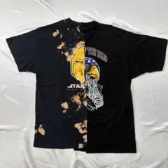 一点物★ドッキング Tシャツ 再構築 古着 ヴィンテージ スターウォーズ ワイド