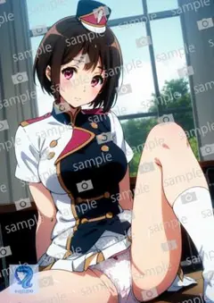 【まとめ買い割引対象】0076　アートポスター　A4サイズ　美女
