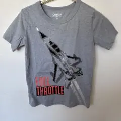 OshKosh 航空機スパンコール Tシャツ 8T 130㎝