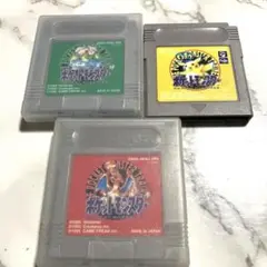 ⬛︎任天堂 ポケットモンスター ゲームボーイ ソフト 3本セット