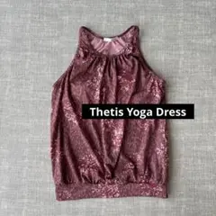 Thetis Yoga Dress花柄タンクトップ パープル系