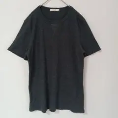 ハブアンドスポーク 半袖Tシャツ トップス ダークグレー L 無地